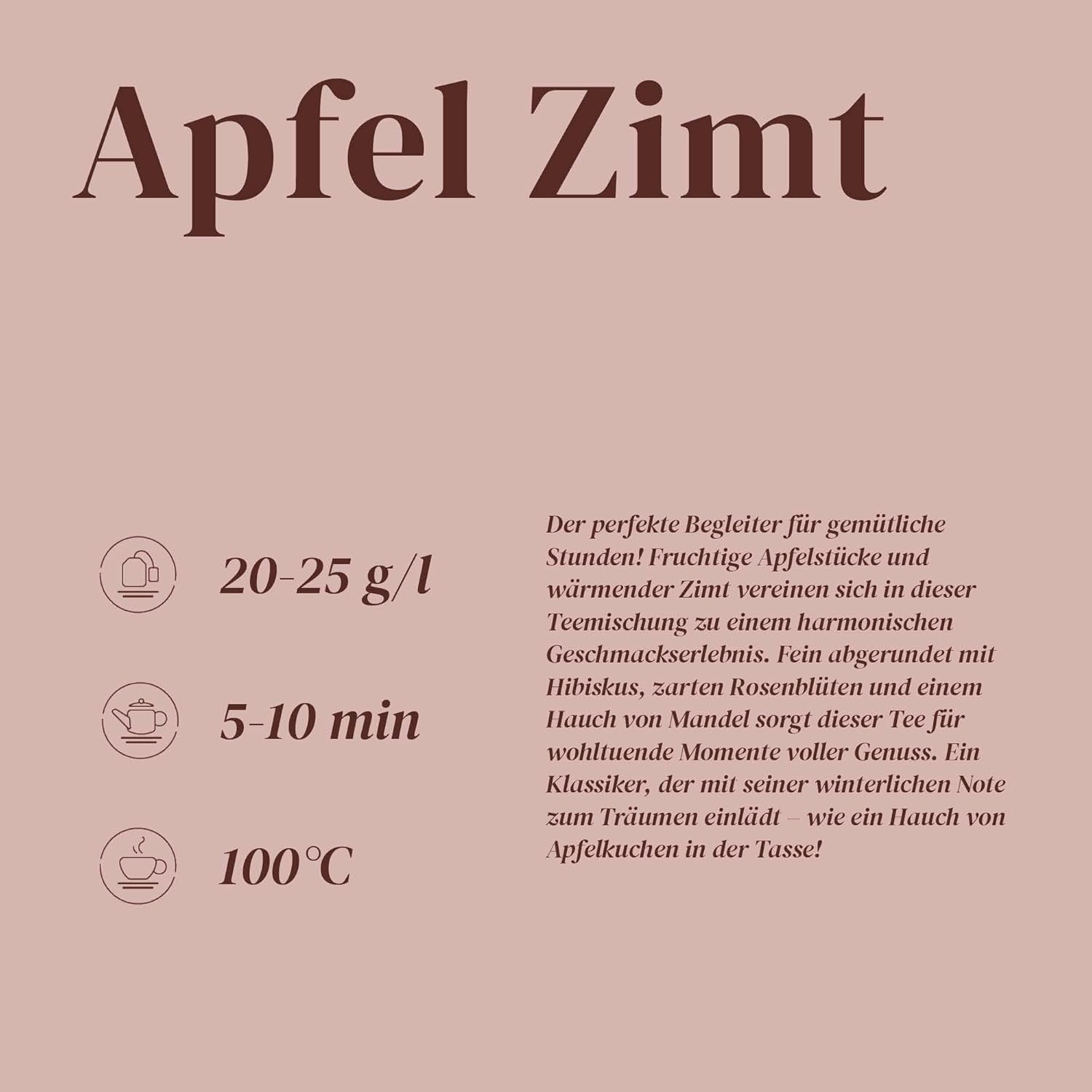 Alpackate | Äpple och kanel | Blandning av fruktteer | Bulk | Återförslutningsbar (100g)