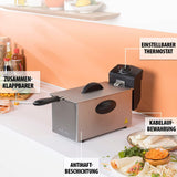 Tristar oljefritös FR-6935, 2000 watt, 3 liter, termostat, kall zon, 3-4 personer, metall Vitvaror Naty Shop