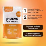 Eipulver aus Freilandeiern (1kg) | Pasteurisiertes Vollei Pulver | Ohne Zusatztoffe | Glutenfri & laktosfri | Vakuumverpackung i Zip-Beutel
