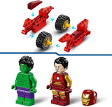 LEGO Marvel Iron Man med cykel och hulk, byggleksak för superhjälte för barn, samlingsset med cykel och minifigurer, present till flickor och pojkar 4 år gamla 76287 Byggset Besuche den LEGO-Store