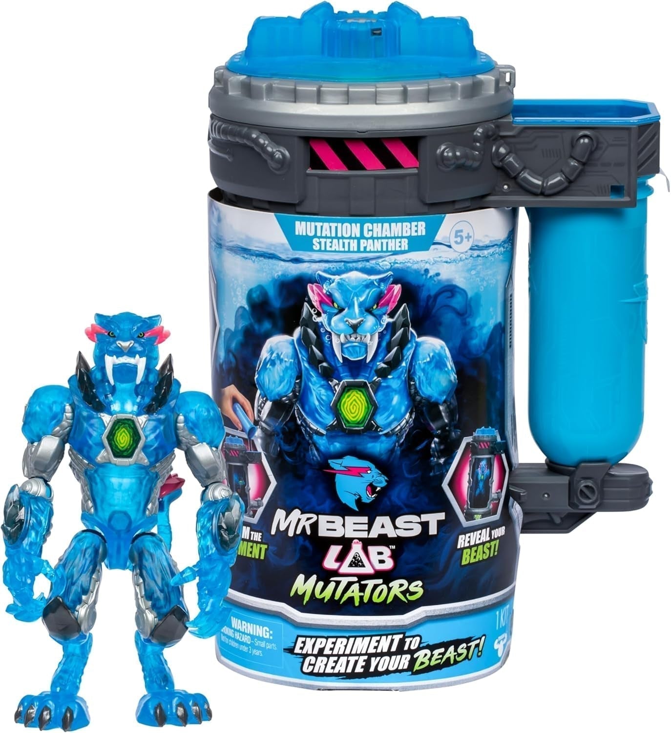 Flyttar; Flytta det ultimata odjuret. Upplev och skapa actionfiguren Stealth Panther från Mrbeast. 3 att samla, Iconic Panther, Stealth Panther, Metallic Panther Actionfigurer Naty Shop Stealth Panther