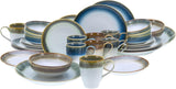 CreaTable, 23679, Cascade Series, 32-delat servisset för 8, Porslin Combo Service, Diskmaskin och Mikrovågssäker, Kvalitetstillverkning