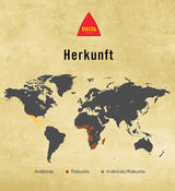 Delta Cafés - Kaffeebohnen Gold - 2 paket à 1 kg - Intensität 12 - Vollmundige Arabica-Röstkaffebohnenmischung - Sehr aromaticisch mit Noten von Honig und Reifen Früchten