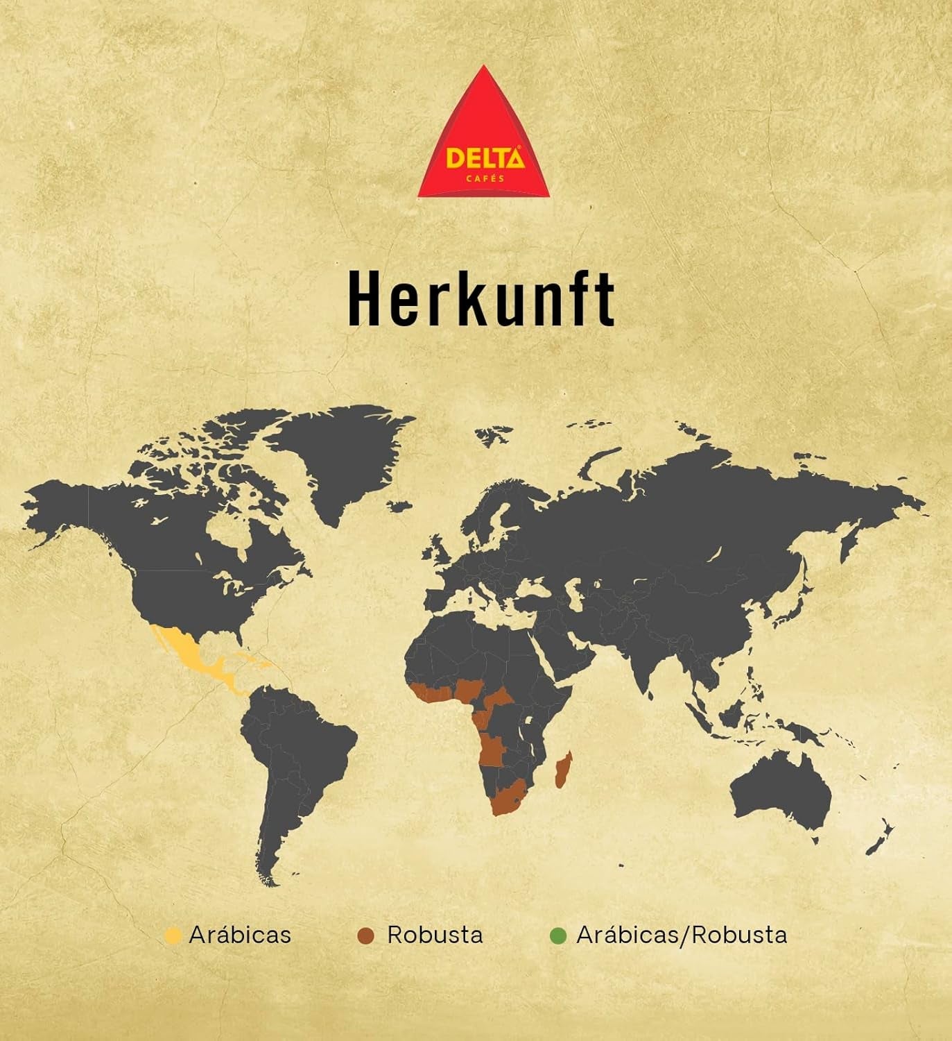 Delta Cafés - Kaffeebohnen Gold - 2 paket à 1 kg - Intensität 12 - Vollmundige Arabica-Röstkaffebohnenmischung - Sehr aromaticisch mit Noten von Honig und Reifen Früchten