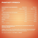 Ironmaxx Phantasty - Creamy Peach 250G Dos | Vegan Geschmackspulver Mit Echten Frucht- Oder Nussstückchen | Perfekter Zuckerersatz Sweeteners Naty Shop