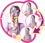 Simba 105733640 - Steffi Love Flower Hair, docka med extra långt hår, innehåller 6 klämmor, flättillbehör och kam, 29 cm, 3+ år