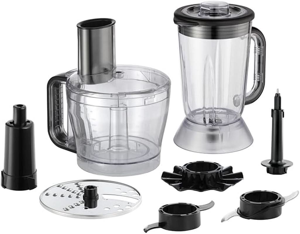 Russell Hobbs matberedare [Blender/grönsakshackare/bordsmixer/hackare/mixer] Matberedare (knådning, blandning och skivning), matt kol Kök Naty Shop