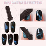 14 Stück Nail Art Werkzeug Magnetstift DIY Magic 3D Magnet Stick Set Verwendung Mit Cat Eye Gel Pulver Oder Nagelack - Magnetic Stift Katze Eye Pen Für Ideal Katzenaugen Magische Effekt