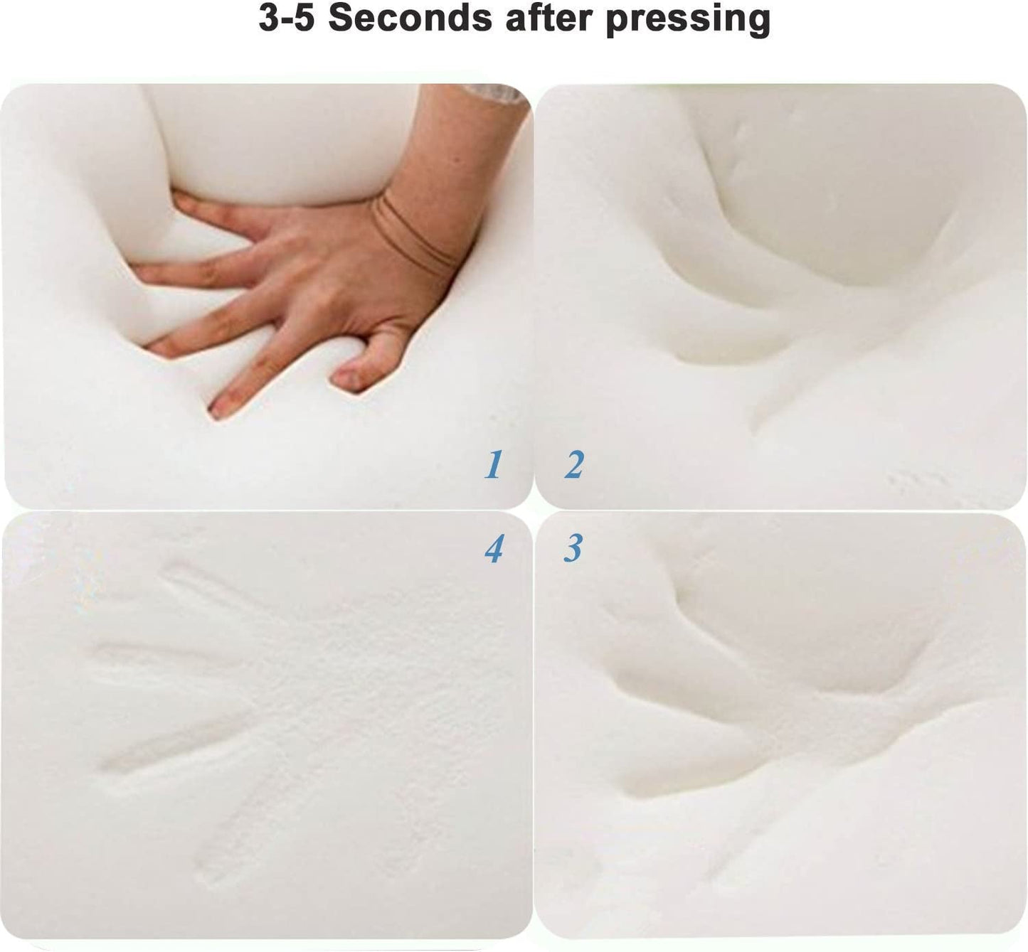 Memory Foam kudde, nackstödskudde, ergonomisk nackkudde för olika sovställningar med avtagbart överdrag Cervikala ortopediska kuddar Naty Shop