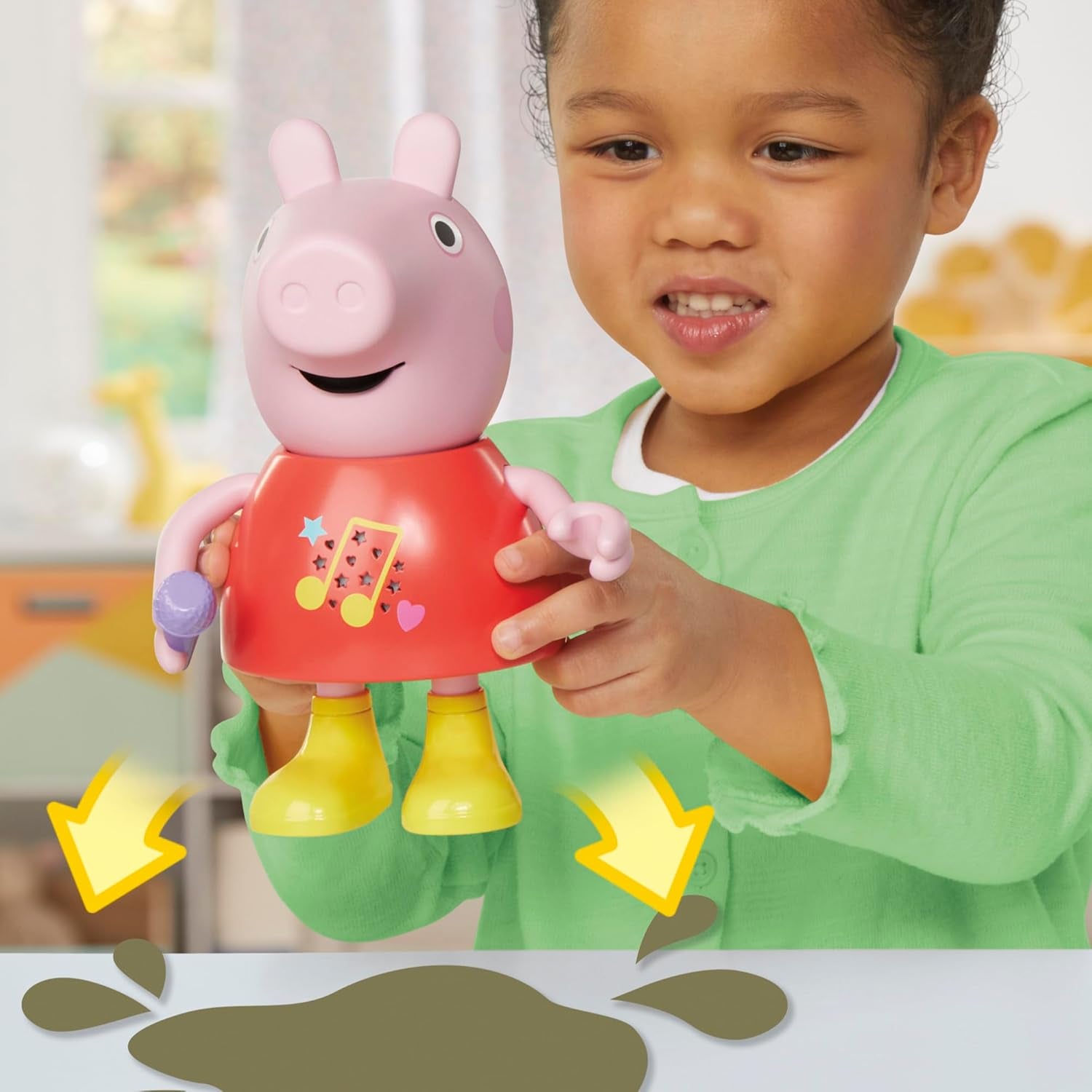 Peppa Pig docka, pratar och sjunger, rosa, 20 cm