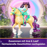 Unicorn Academy AVA och Unicorn Leaf Set - Originalfigurer ca 12 cm höga från den populära Netflix-serien Med två tillbehör och hårborstar För fantasifullt rollspel, för barn från 4 år och uppåt Actionfigurer Naty Shop