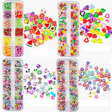 4 Set Nagel Obst Scheiben, Basicon Niedliche Obst Polymer Scheiben Obst Scheibe Nagel Nagel 3D Obstscheibe Nail Art Slice Für DIY Liefert Maniküre Dekoration Schleim Zubehör Nageldekorationen, 4 Stile