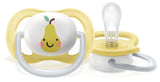 Philips AVENT ultraluftnapp - 2-pack, BPA-fri, andas, för bebisar 0-6 månader, inklusive bärväska och sterilisering, äpple/päron (modell SCF080/17)