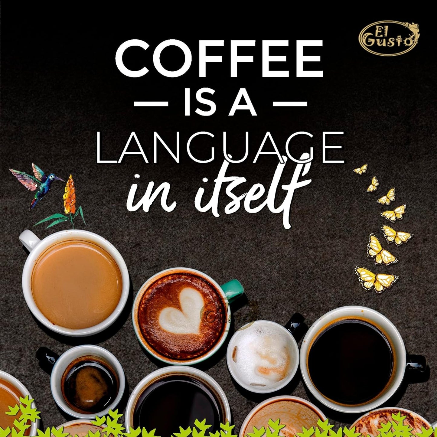 El Gusto Espresso Kaffee aus ganzen Bohnen aus Costa Rica, dunkel geröstet, creative Mischung, 100% Arabica, frischer Gourmet-Kaffee 3er Pack