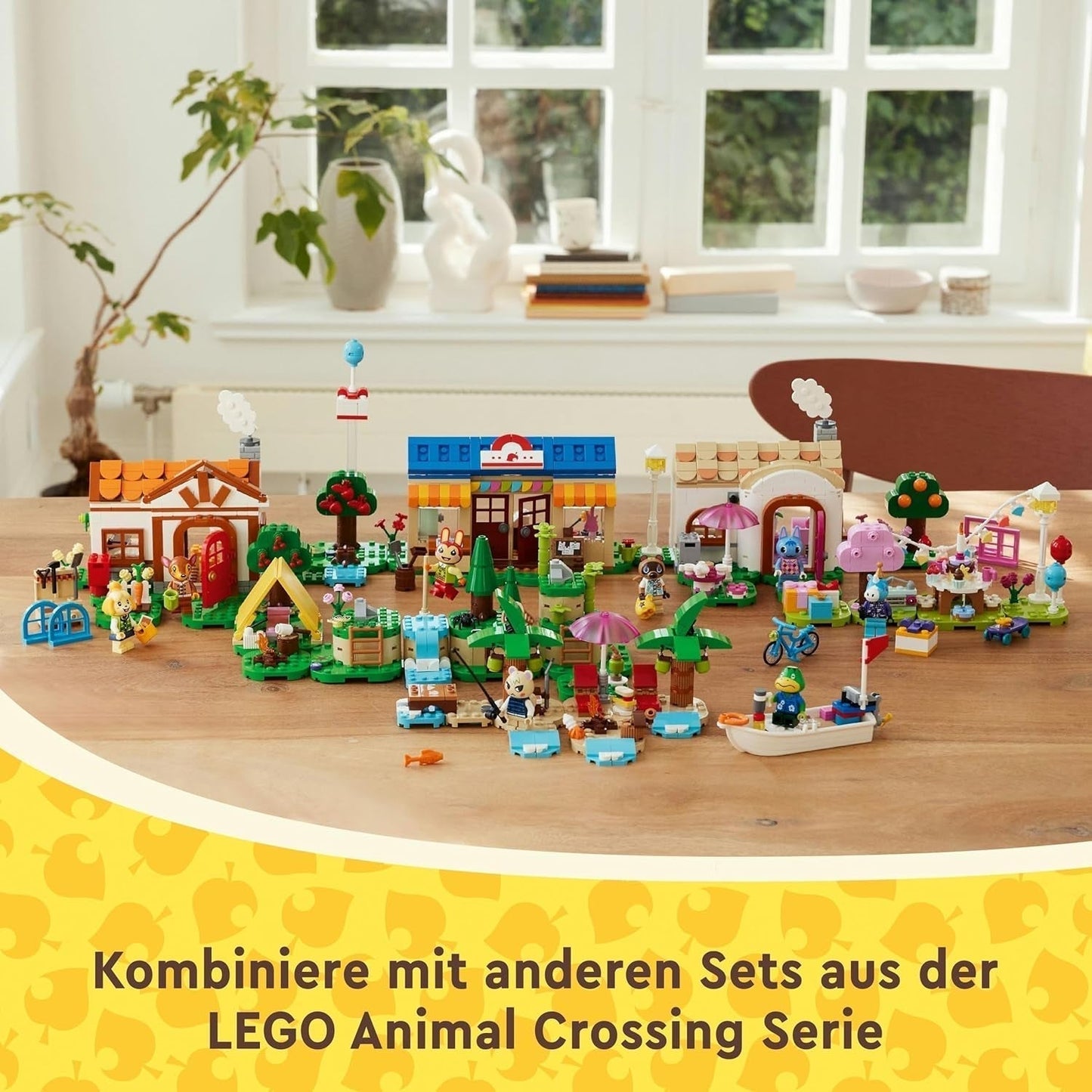 LEGO Animal Crossing Käptens Island Boat Tour, kreativ leksak för barn med 2 minifigurer från tv-spelsserien inklusive Huschke, present till flickor och pojkar från 6 år 77048 Byggset Besuche den LEGO-Store