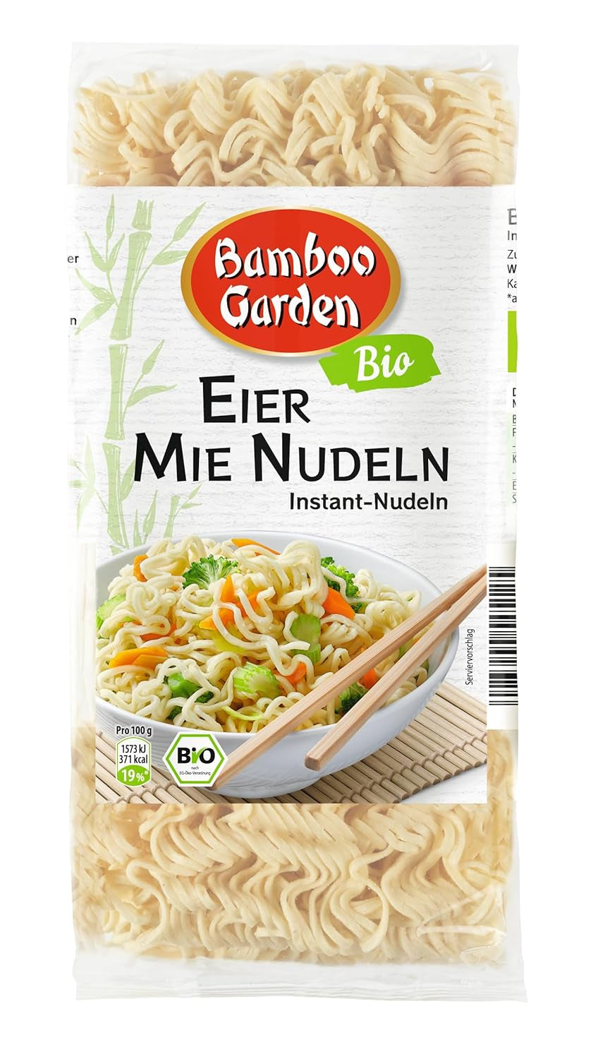 Bamboo Garden ekologiska ägg och lammnudlar, 250 g (paketets design kan variera)