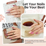 Modelones 35st Gel Nagellack Set, UV Nagellack Set med 48W lampa, Naken Brun Vit Rosa Gel Nagellack Set, UV Gel Nagellack Set med Top Coat Base Nagelstudio Set