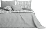 Ameliahome Överkast Överkast 170X210 Cm Dubbelsidigt Lättskött Överkast Växtmönster Grön Vit Tropical Bonaire Sängar och filtar Besuche den AmeliaHome-Store Tropical Bonaire Grå Vit 260 X 280