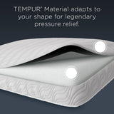 TEMPUR-PEDIC Tempur-Cloud Prohi-kudde, Memory Foam, Vit/överdådig trädgård, King Standard-kuddar Naty Shop