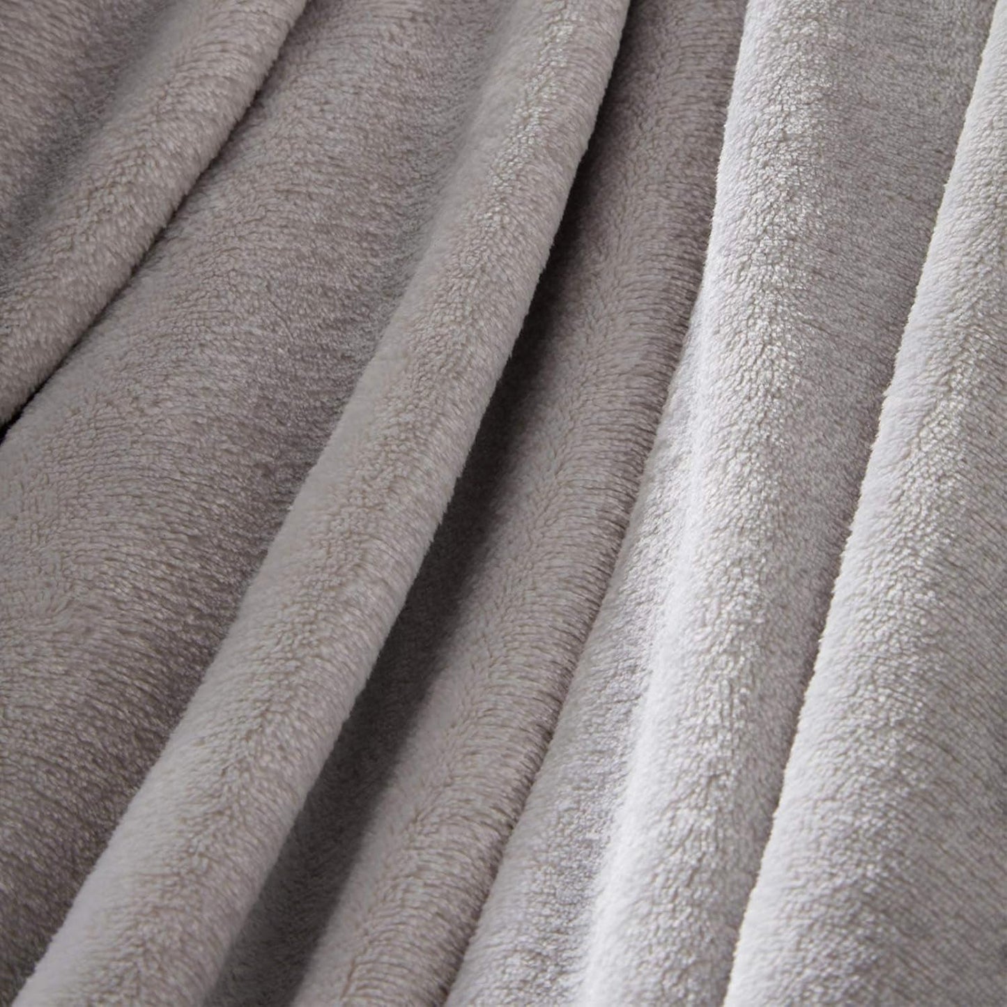Brentfords ultramjuka överkast av fleece, silvergrå, stor dubbel - 150 X 200 cm sängar och filtar Beuche den Brentfords-Store