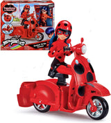 Bandai - Miraculous Ladybug - Miraculous Switch'n Go Scooter + 26 cm Ladybug Lucky Charm artikulerad docka - P50668