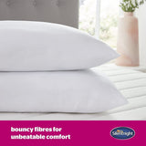 Silentnight Ultrabounce kudde, vit, mikrofiber, vit, 2-pack Naty Shop standardkuddar