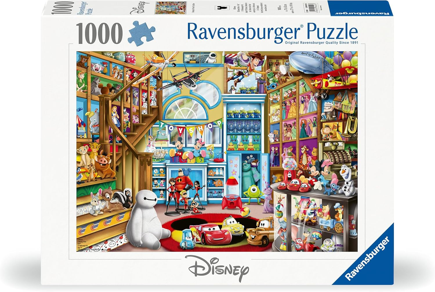 Ravensburger Puzzle 12000527 - I leksaksbutiken - 1000-bitars Disney-pussel för vuxna och barn från 14 år Puzzle Naty Shop