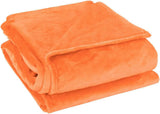 Sourcing Map Mysig filt filt överkast Mjuk & varm fleecefilt som sofffilt Sofffilt Vardagsrum och mysig filt Mjuk plyschfilt Orange 150X200Cm Sängar och filtar Besuche den uxcell-Store Coral 78 "X90"