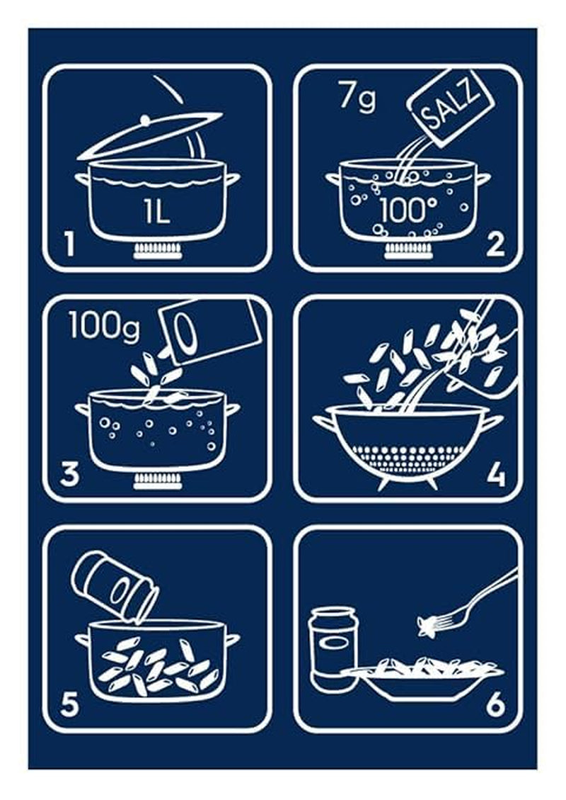 Pasta Barilla Classic Penne Rigate Nr. 73 från högkvalitativt durumvete, alltid al dente (1 x 500 g)