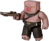 Mattel Minecraft Actionfigur Set, Ghast With Fire Attack, Lights, Noise, Starter And Projectile, Piglin Warrior, Inspired By The Movie, JFB69 Actionfigurer Naty Shop