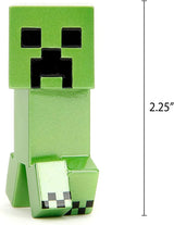 Jada Toys Minecraft Figur Set (4 delar) Tillverkad av metall - Minecraft Caves & Cliffs Samlarfigurer (Steve, Alex, Creeper och Warden) För spelare och samlare 8+ 6 cm vardera Actionfigurer Naty Shop