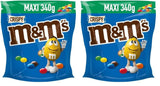 M&M'S Crispy, Chocolate Crispy Linser och Crispy Center, Choklad, 1 förpackning (1 x 340 g) (förpackning med 2)