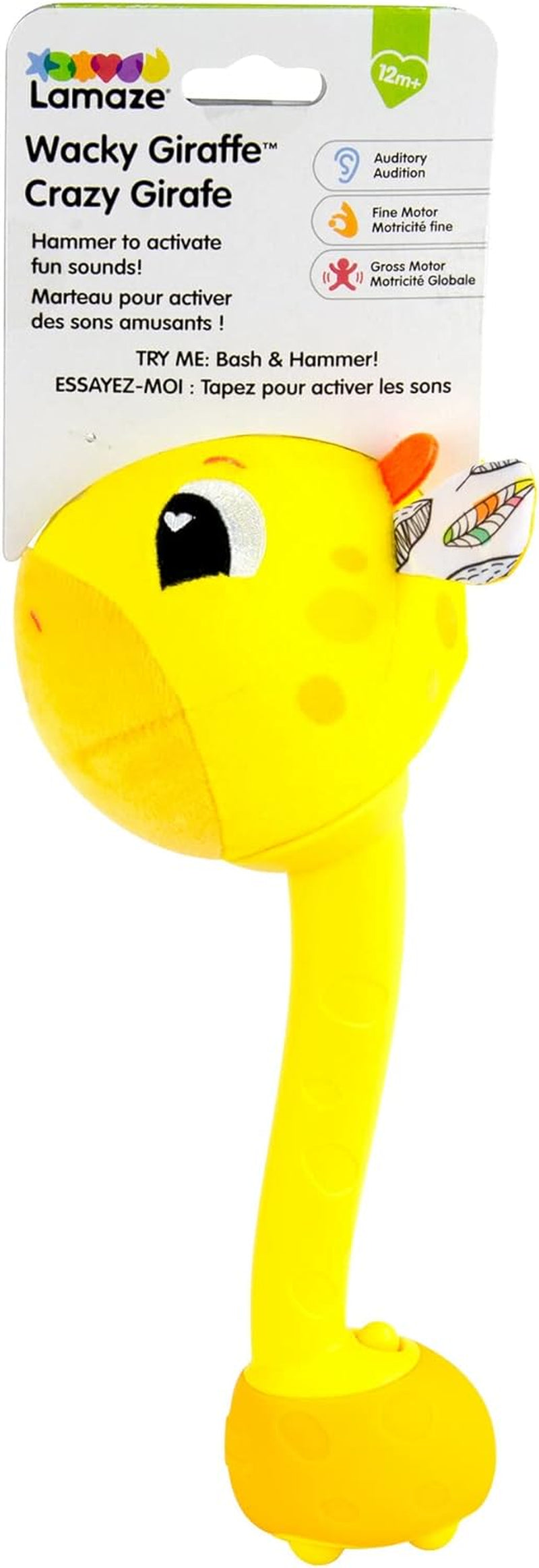 Lamaze L27471 Crazy Giraffe, Newborn Toy, Color Baby Sensory Toy, New Parents Gift, Developmental Toy för pojkar och flickor från 12 månader Baby Toys Naty Shop