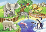 Ravensburger Pussel för barn - 07602 Animals at the Zoo - Pussel för barn från 3 år, med 2X12 bitar Puzzle Naty Shop