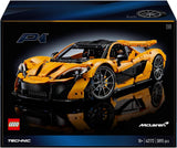 LEGO Technic Mclaren P1 Super Sports Car Set För Vuxna Bilfans Present V8 Kolvmotor 7-växlad växellåda Skalmodell Billeksaksbilset 42172 Byggset Besuche den LEGO-Store
