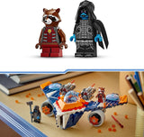 LEGO Marvel Rockets rymdskepp vs. Ronan byggbart rymdskeppset Guardians of the Galaxy Superhjältefigurleksakspresent för pojkar och flickor 8 år gamla 76278 Byggset Besuche den LEGO-Store