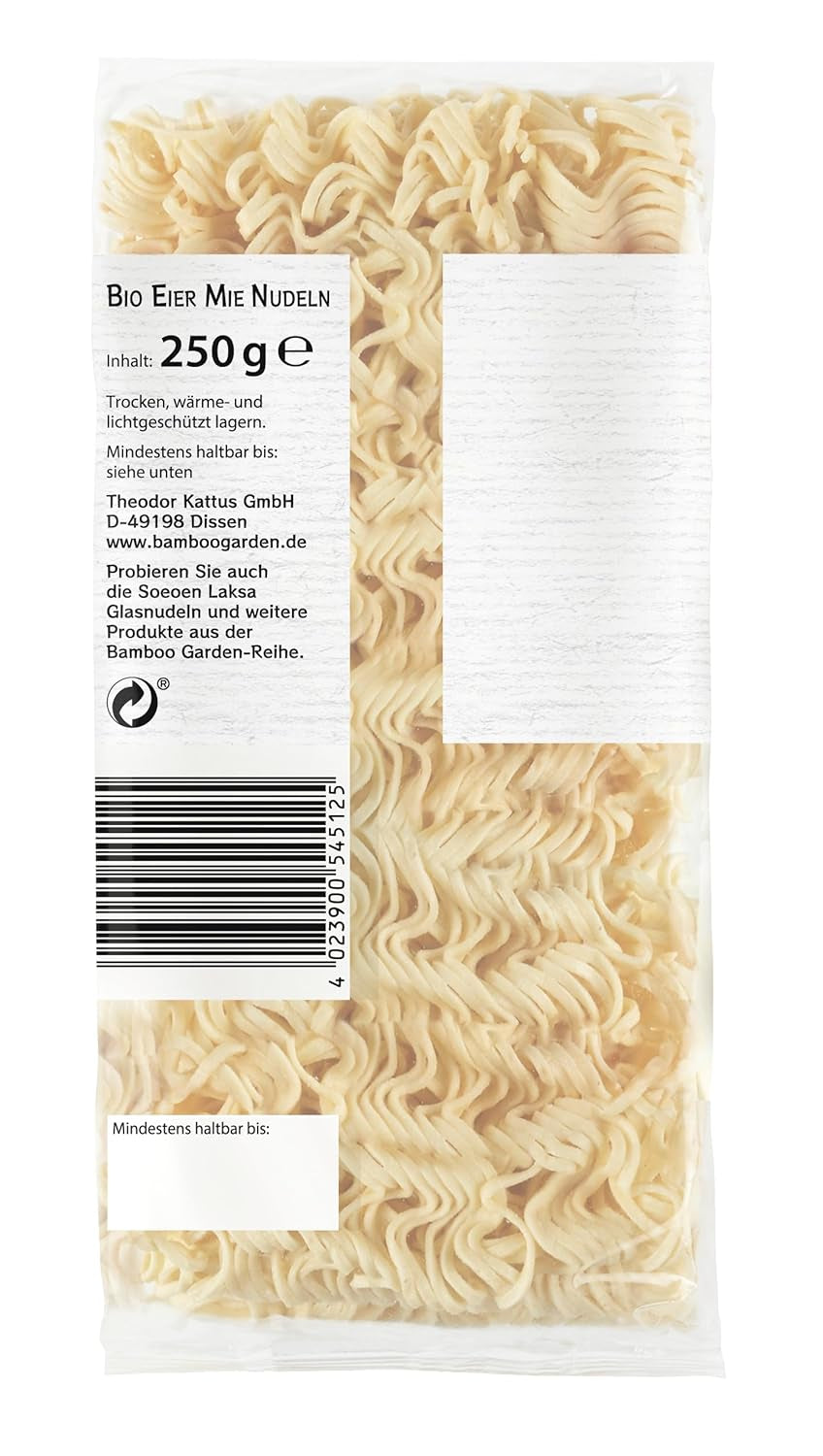 Bamboo Garden ekologiska ägg och lammnudlar, 250 g (paketets design kan variera)