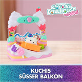 DREAMWORKS GABBY'S DOLLS HOUSE: THE MOVIE - Kuchi's Sweet Balcony Playset med dockskåpsfigurer och tillbehör för barn från 3 år och uppåt