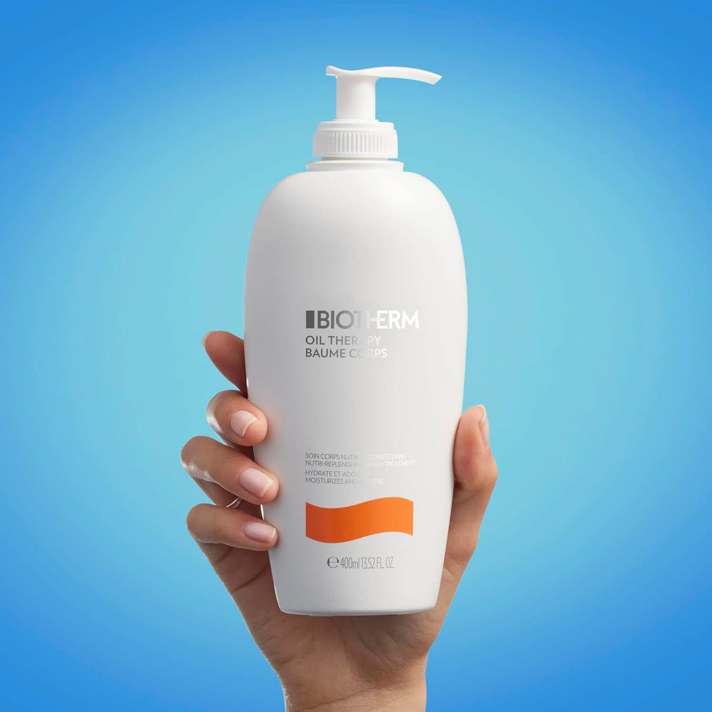 Biotherm Oil Therapy, speciell kroppslotion för grov och torr hud, 400 ml dusch och bad Naty Shop