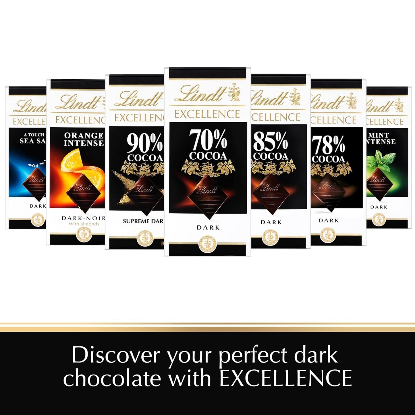 Lindt Choklad | Bar EXCELLENS 85 % kakao | 100g | Extra mörk choklad | Vegansk chokladkaka