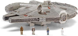 Star Wars Micro Galaxy Squadron SWJ0332 - Millennium Falcon 22,5 cm officiellt fordon med ljus, ljud och figurer Actionfigurer Naty Shop Singel
