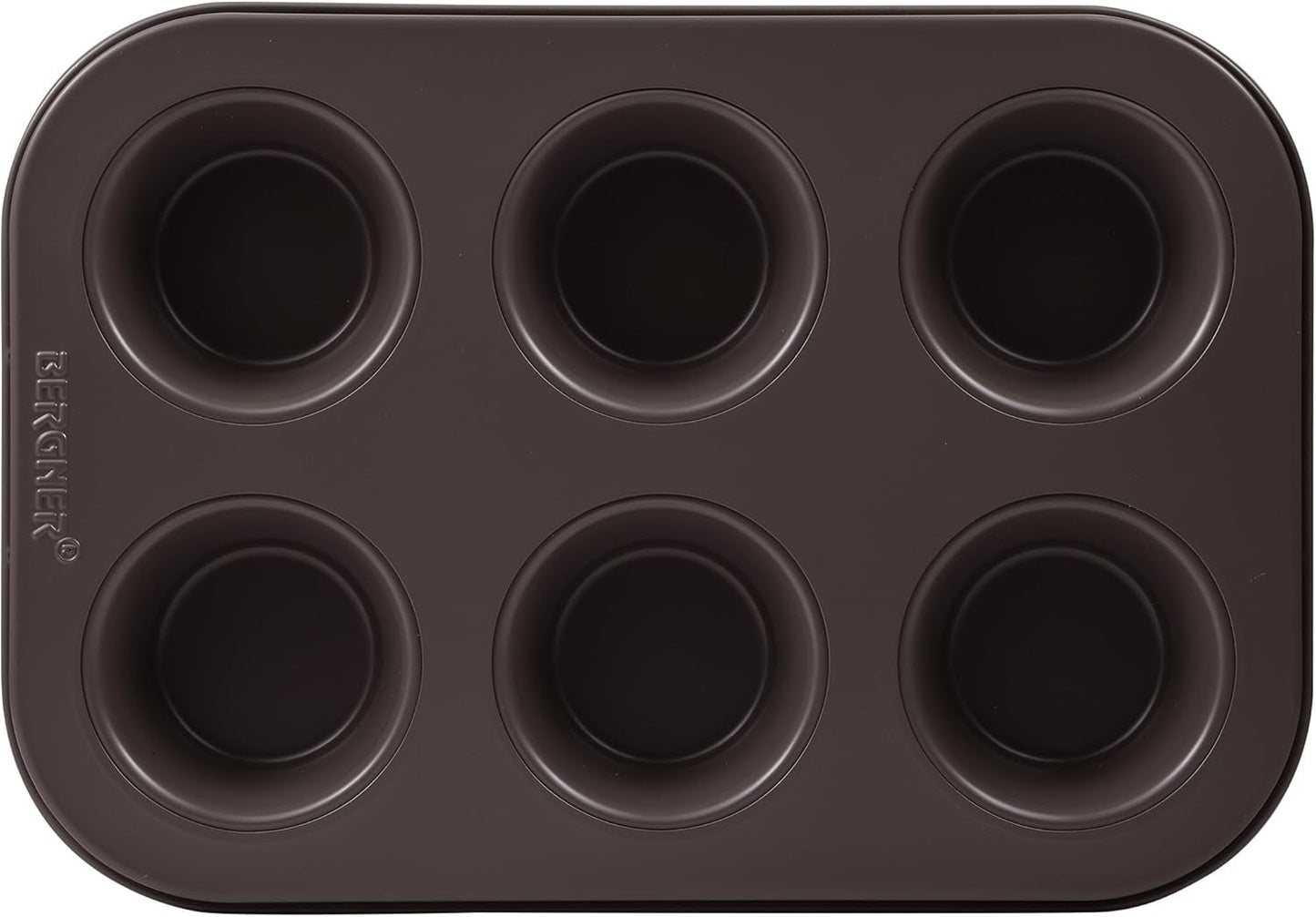 BERGNER BAKING LOVERS - Set Von 2 X 6 Cup Muffinformen - Kohlenstoffstahl Mit Ilag Essential, PFOA Frei, Leicht Zu Reinigen Formar och brickor för bakning Naty Shop
