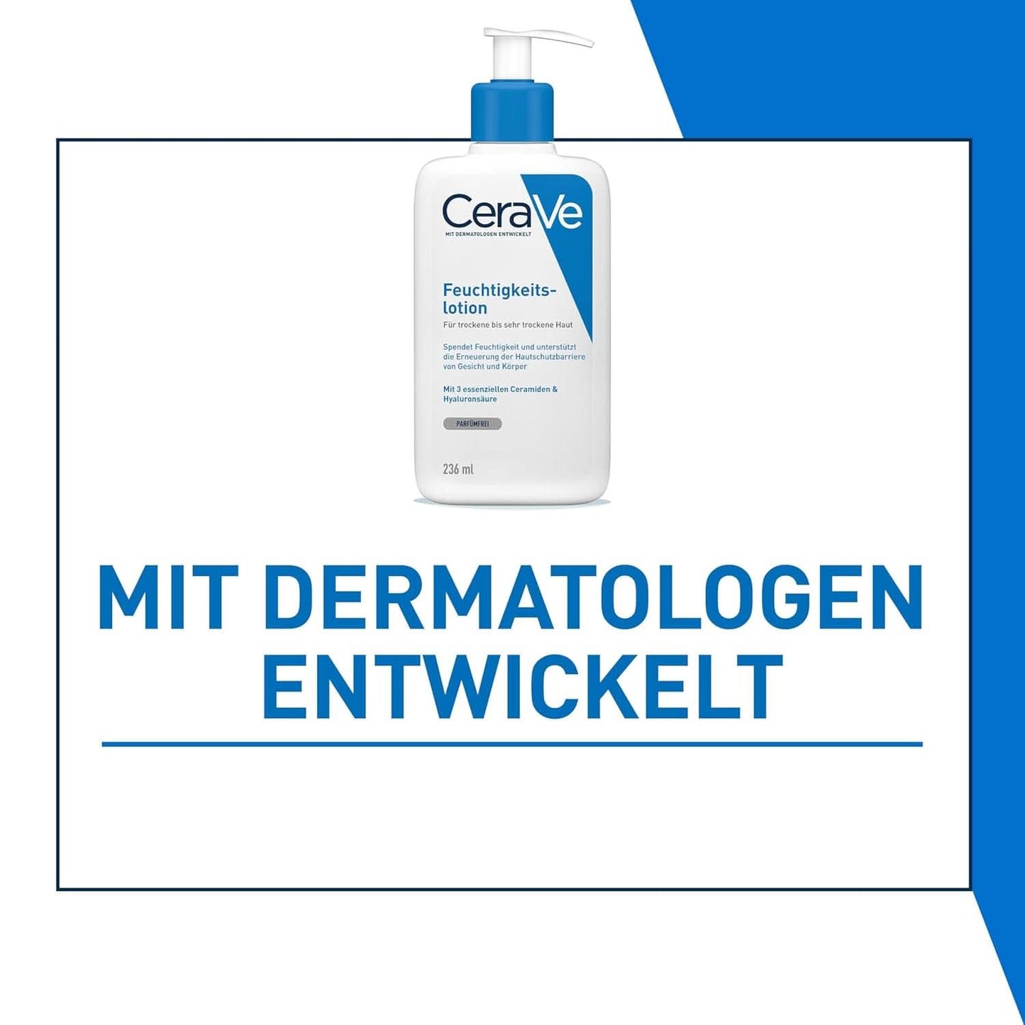 Cerave bodylotion med doseringspump, lämplig för atopisk dermatit och torr eller mycket torr hud, 236 ml Kosmetika och skönhet Naty Shop