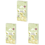 Schogetten Vit Pistasch | Vit choklad med pistagekrämfyllning | 100 g | Bekvämt portionerad (paket med 3)
