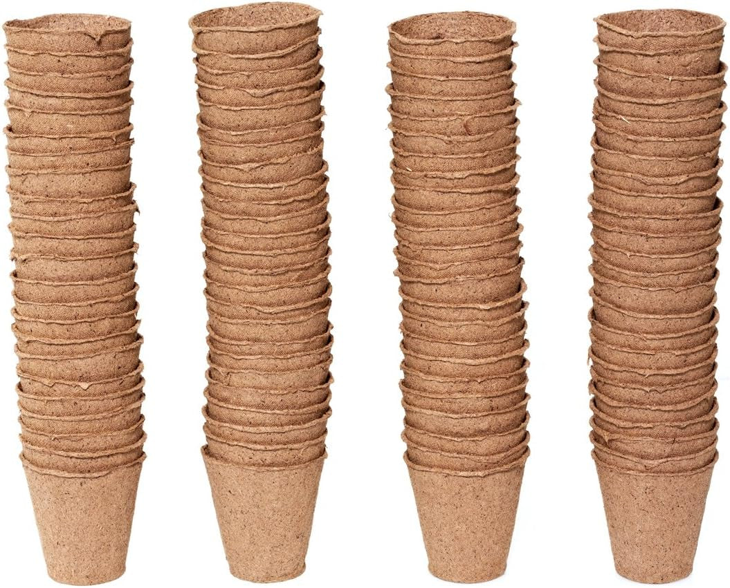 Dehner krukor för plantor, runda, Ø 6 cm, 96 st, bruna