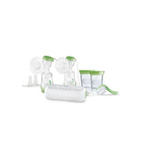 MAM - Elektriska Doppel-Milchpumpe – 2-I-1-Milchpumpe Mit 9 Intensitätsstufen Und 3 Stunden Akkulaufzeit – 2 Easy Start Anti-Kolik Flaschen & 2 Vorratsdosen Inklusive – Grün Tillbehör Mat och Amning Baby Naty Shop