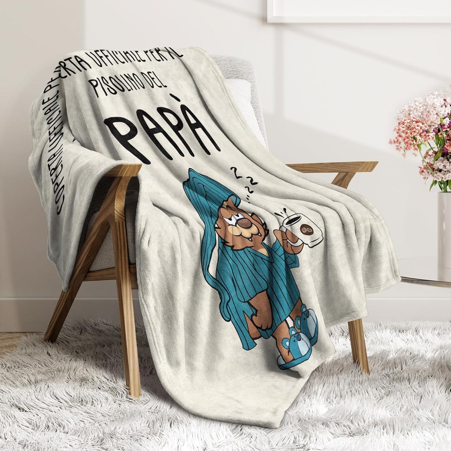 Musaecoin pappa present, pappa födelsedagspresent, presentidéer till pappa, presenter till pappa, 50-60 tums flanellfilt, julklapp till pappa, fars dag present Sängar och filtar musaecoin