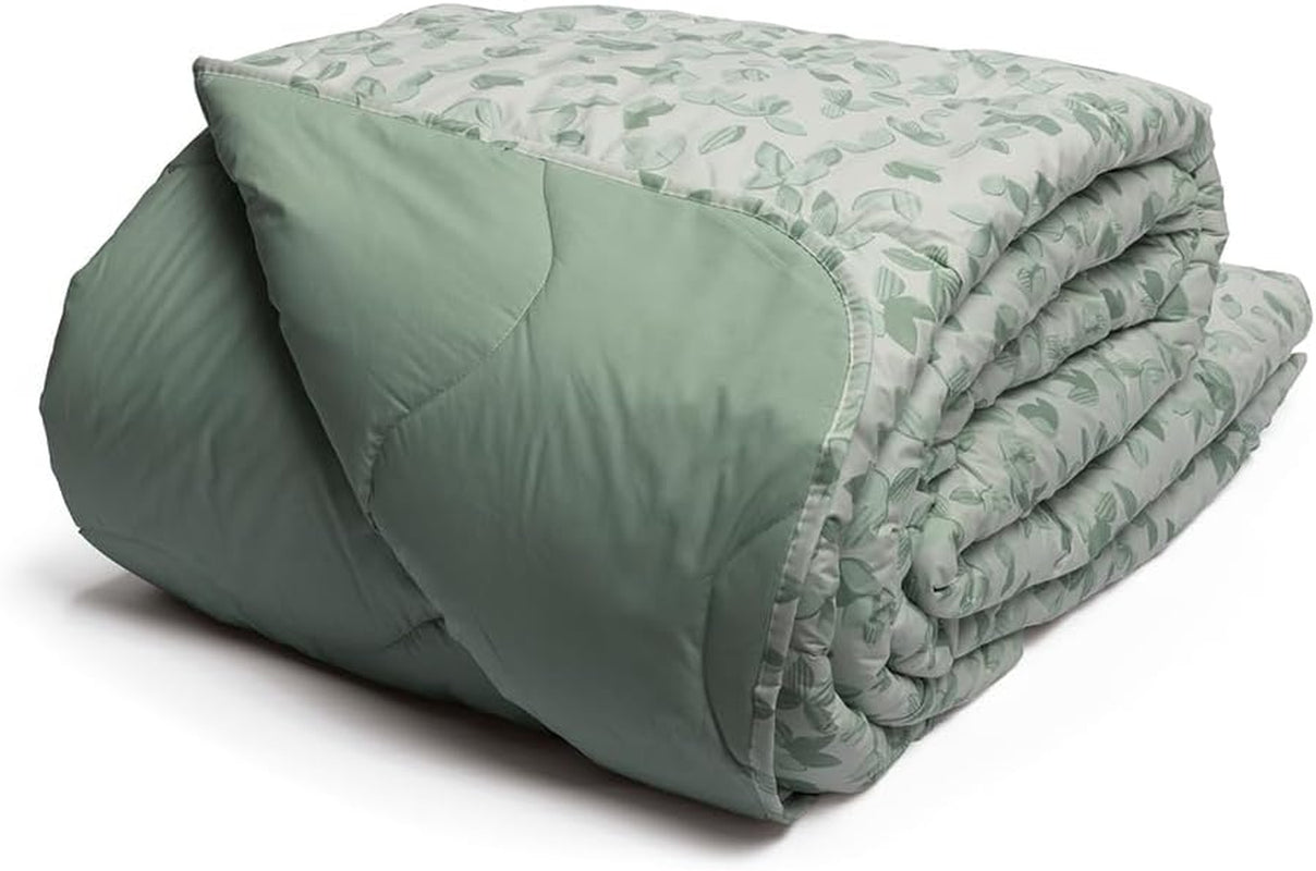 Foppapedretti Notte & Natura Pearl Wave dubbelsängöverdrag, 100 % bomullsöverdrag, tillverkat i Italien Täcken och täcken Naty Shop Salviablad Una Piazza E Mezza