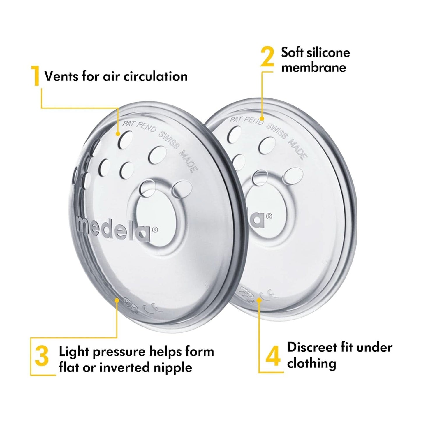 Medela bröstvårtsformare - BPA-fri - En storlek passar alla Mat och amningstillbehör Bebe Naty Shop