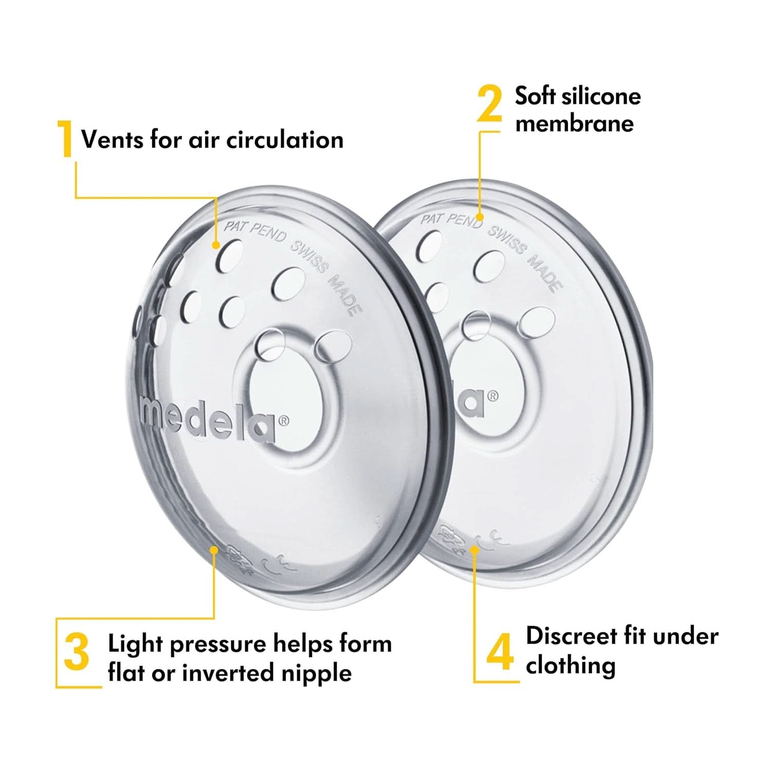 Medela bröstvårtsformare - BPA-fri - En storlek passar alla Mat och amningstillbehör Bebe Naty Shop